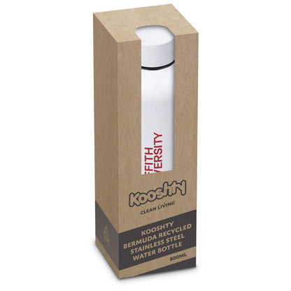 Kooshty Bermuda Recycled Stainless Steel Water Bottle – 800ml