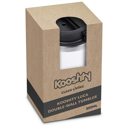 Kooshty Luca Stainless Steel & Plastic Double-Wall Tumbler – 350ml