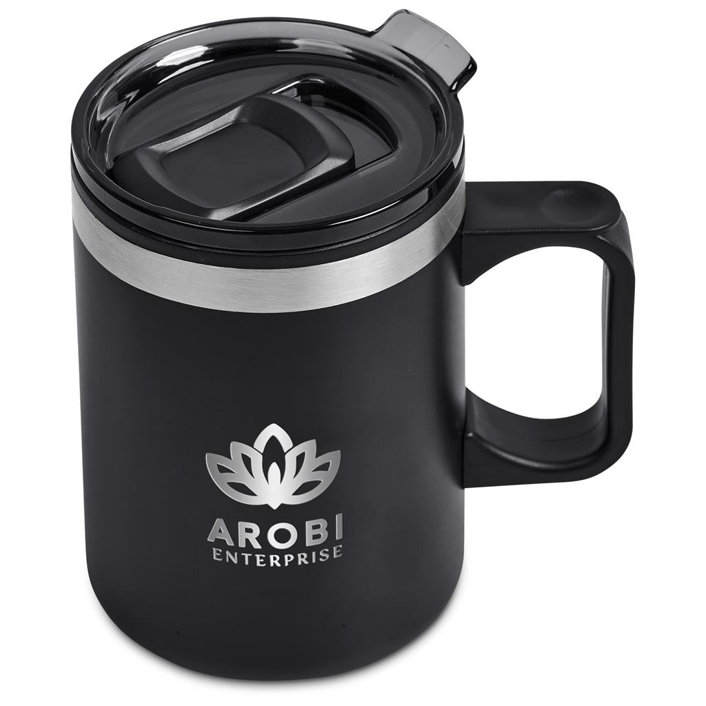 Kooshty Angelo Stainless Steel & Plastic Double-Wall Mug – 360ml
