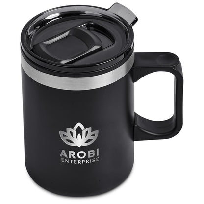 Kooshty Angelo Stainless Steel & Plastic Double-Wall Mug – 360ml