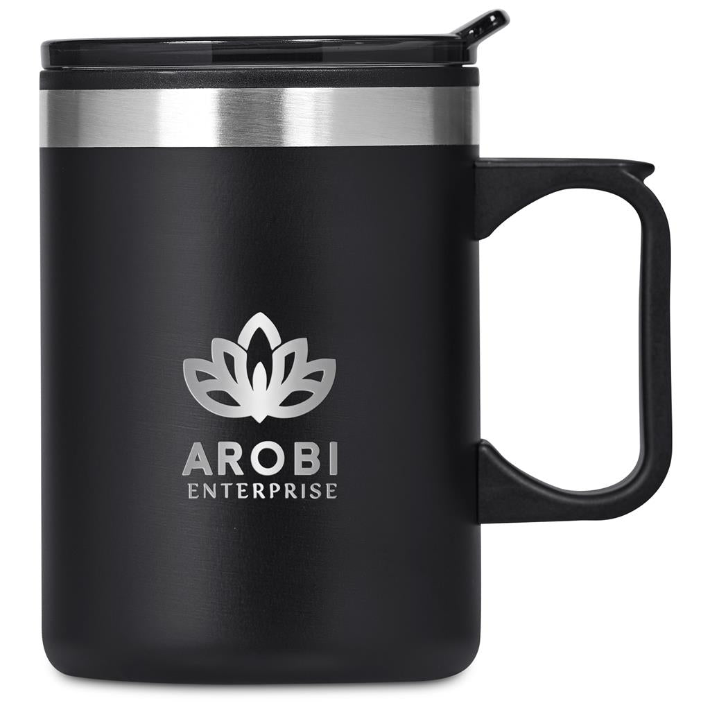 Kooshty Angelo Stainless Steel & Plastic Double-Wall Mug – 360ml