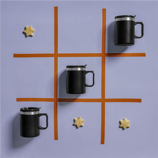 Kooshty Angelo Stainless Steel & Plastic Double-Wall Mug – 360ml