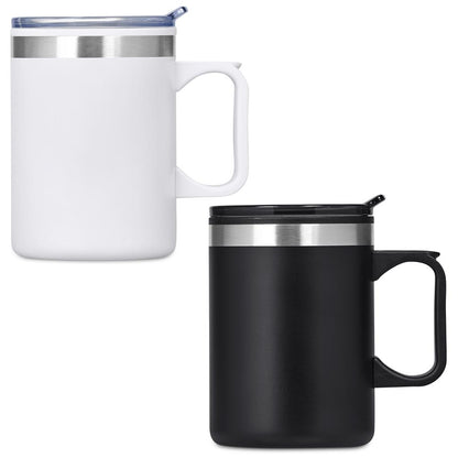 Kooshty Angelo Stainless Steel & Plastic Double-Wall Mug – 360ml