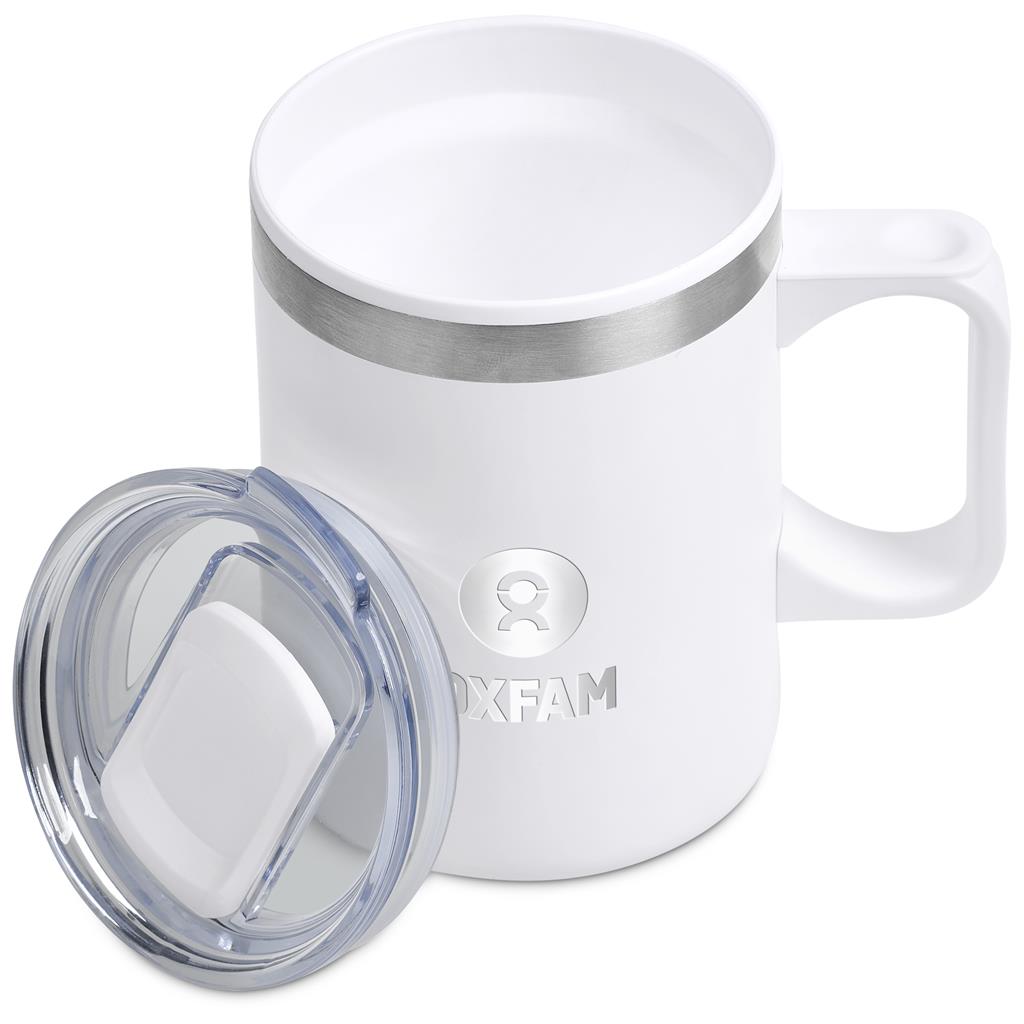 Kooshty Angelo Stainless Steel & Plastic Double-Wall Mug – 360ml