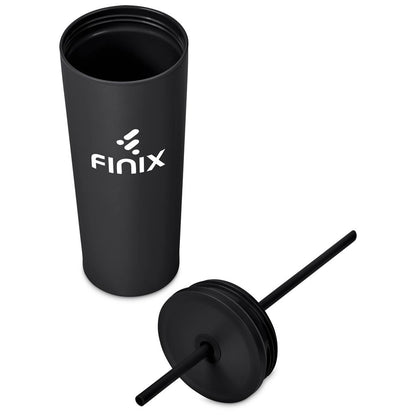 Kooshty Concorde Stainless Steel & Plastic Double-Wall Tumbler & Straw - 720ml