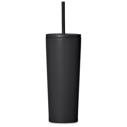 Kooshty Concorde Stainless Steel & Plastic Double-Wall Tumbler & Straw - 720ml