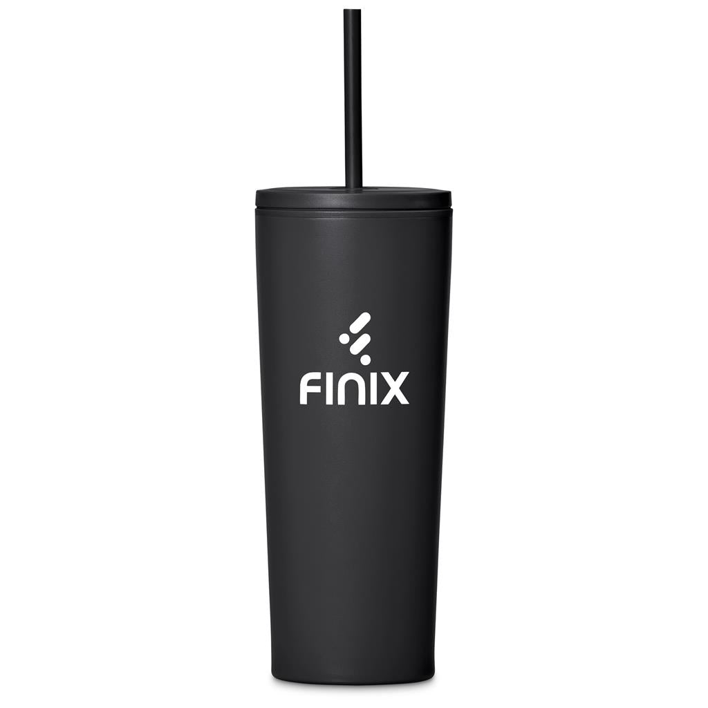Kooshty Concorde Stainless Steel & Plastic Double-Wall Tumbler & Straw - 720ml
