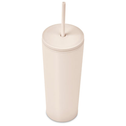 Kooshty Concorde Stainless Steel & Plastic Double-Wall Tumbler & Straw - 720ml