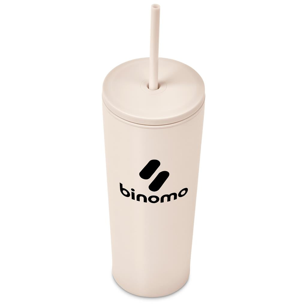 Kooshty Concorde Stainless Steel & Plastic Double-Wall Tumbler & Straw - 720ml