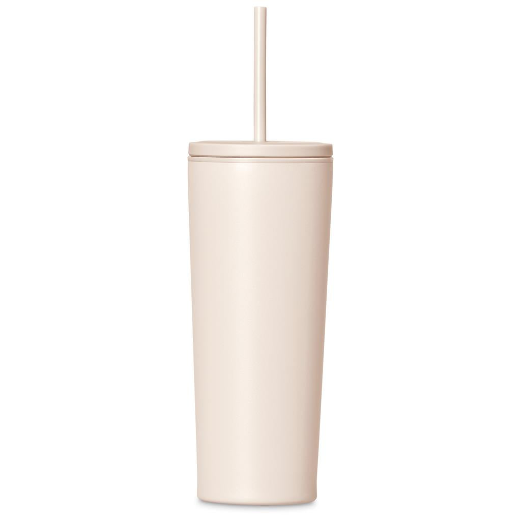 Kooshty Concorde Stainless Steel & Plastic Double-Wall Tumbler & Straw - 720ml