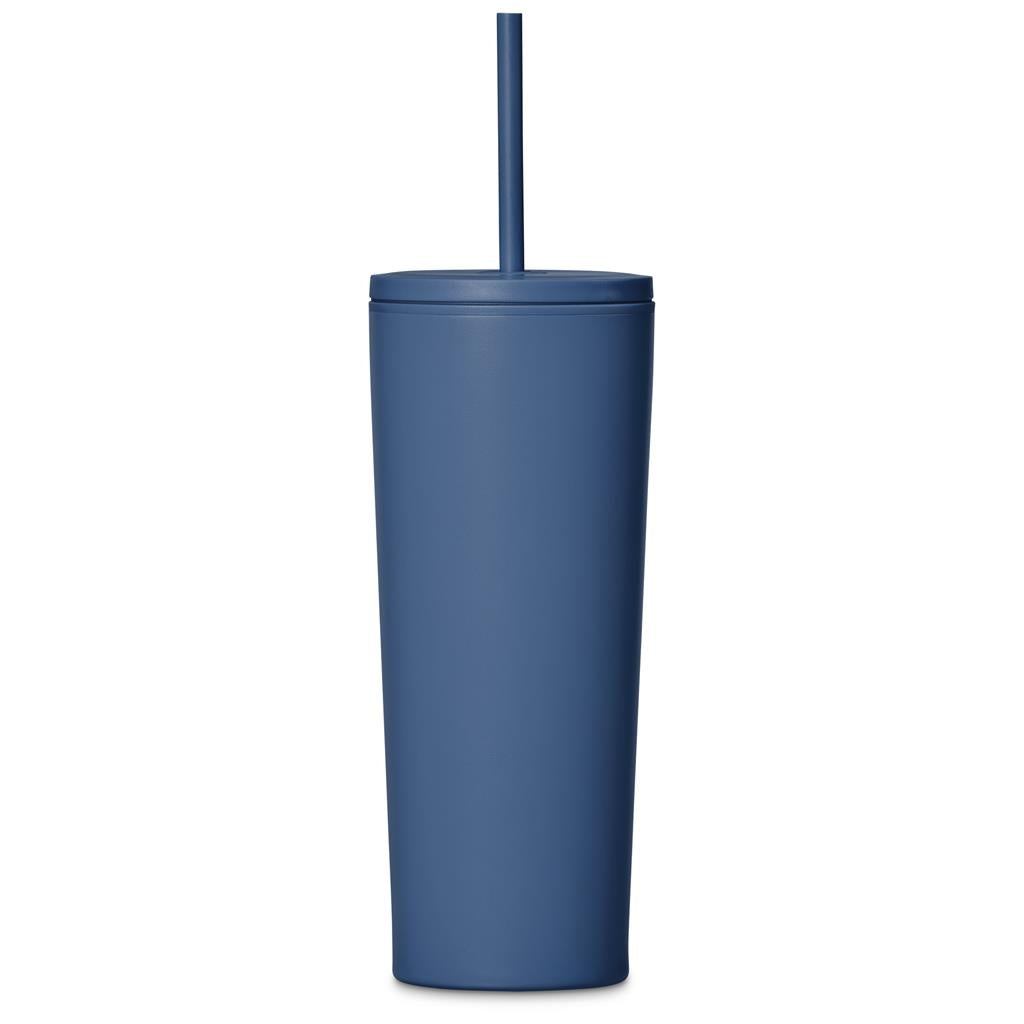 Kooshty Concorde Stainless Steel & Plastic Double-Wall Tumbler & Straw - 720ml