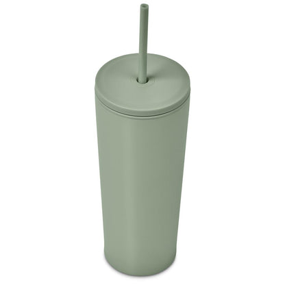 Kooshty Concorde Stainless Steel & Plastic Double-Wall Tumbler & Straw - 720ml