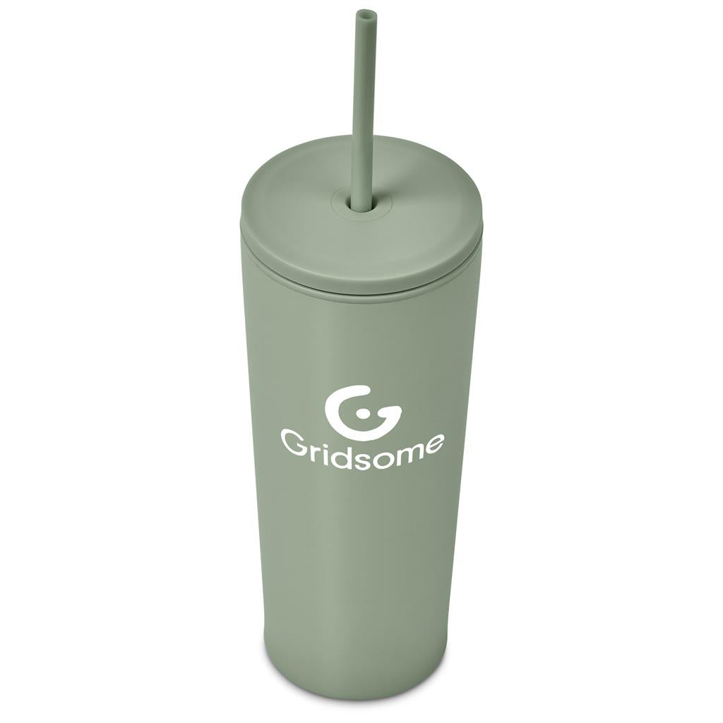 Kooshty Concorde Stainless Steel & Plastic Double-Wall Tumbler & Straw - 720ml