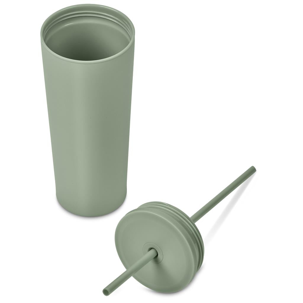Kooshty Concorde Stainless Steel & Plastic Double-Wall Tumbler & Straw - 720ml