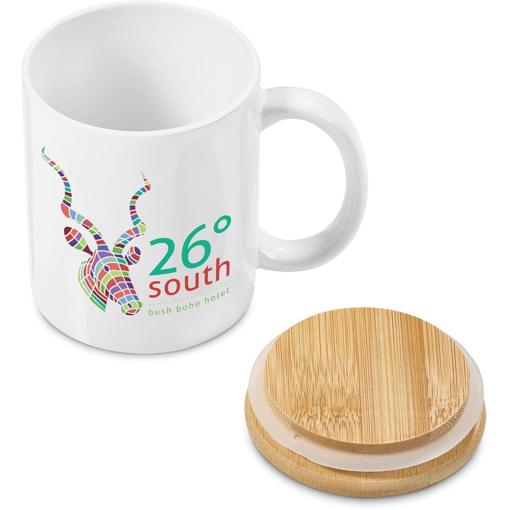 Okiyo Sozo Bamboo & Ceramic Sublimation Coffee Mug - 330ml