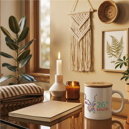 Okiyo Sozo Bamboo & Ceramic Sublimation Coffee Mug - 330ml