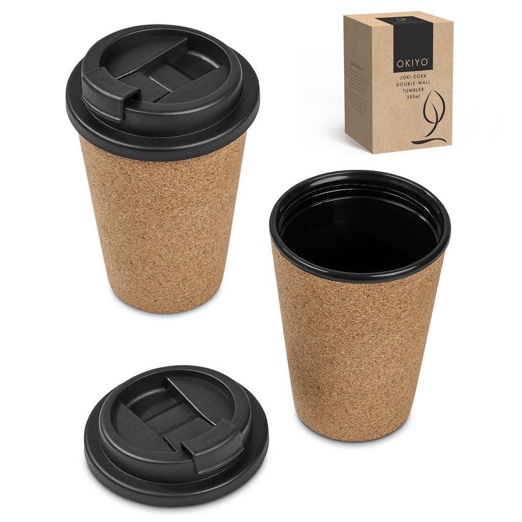 Okiyo Joki Cork & Wheat Straw Double-Wall Tumbler – 350ml