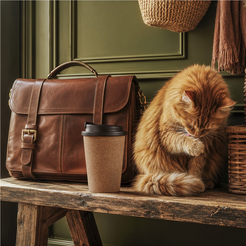 Okiyo Joki Cork & Wheat Straw Double-Wall Tumbler – 350ml