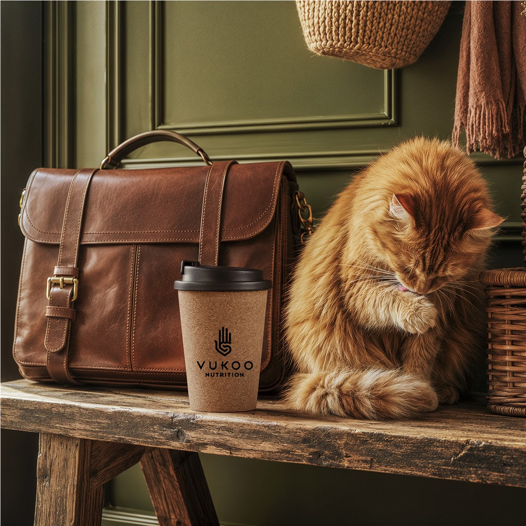 Okiyo Joki Cork & Wheat Straw Double-Wall Tumbler – 350ml