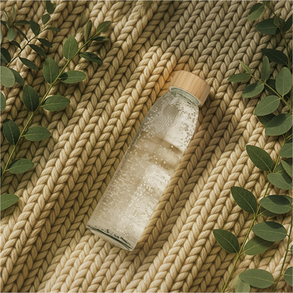 Okiyo Wabi-Sabi Glass Water Bottle - 500ml