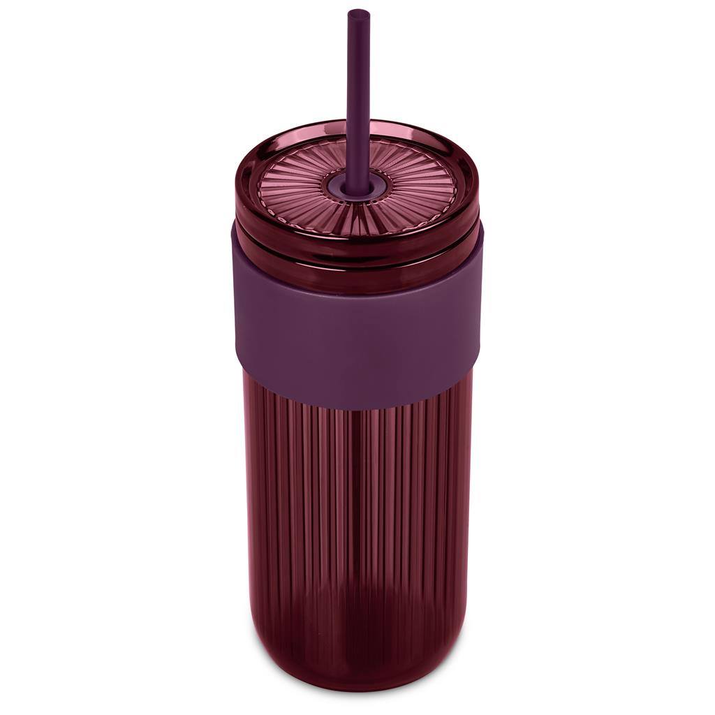Serendipio Mayfair Plastic Tumbler & Straw – 650ml