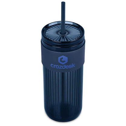 Serendipio Mayfair Plastic Tumbler & Straw – 650ml