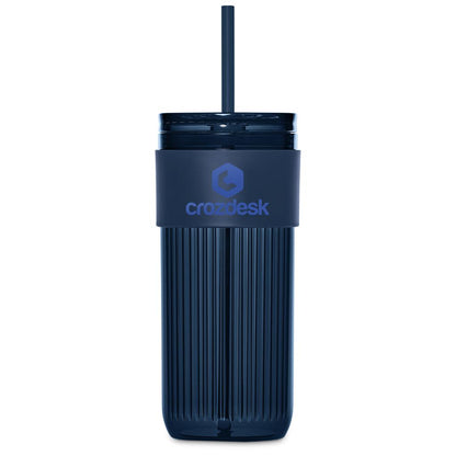 Serendipio Mayfair Plastic Tumbler & Straw – 650ml