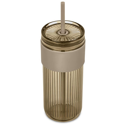 Serendipio Mayfair Plastic Tumbler & Straw – 650ml