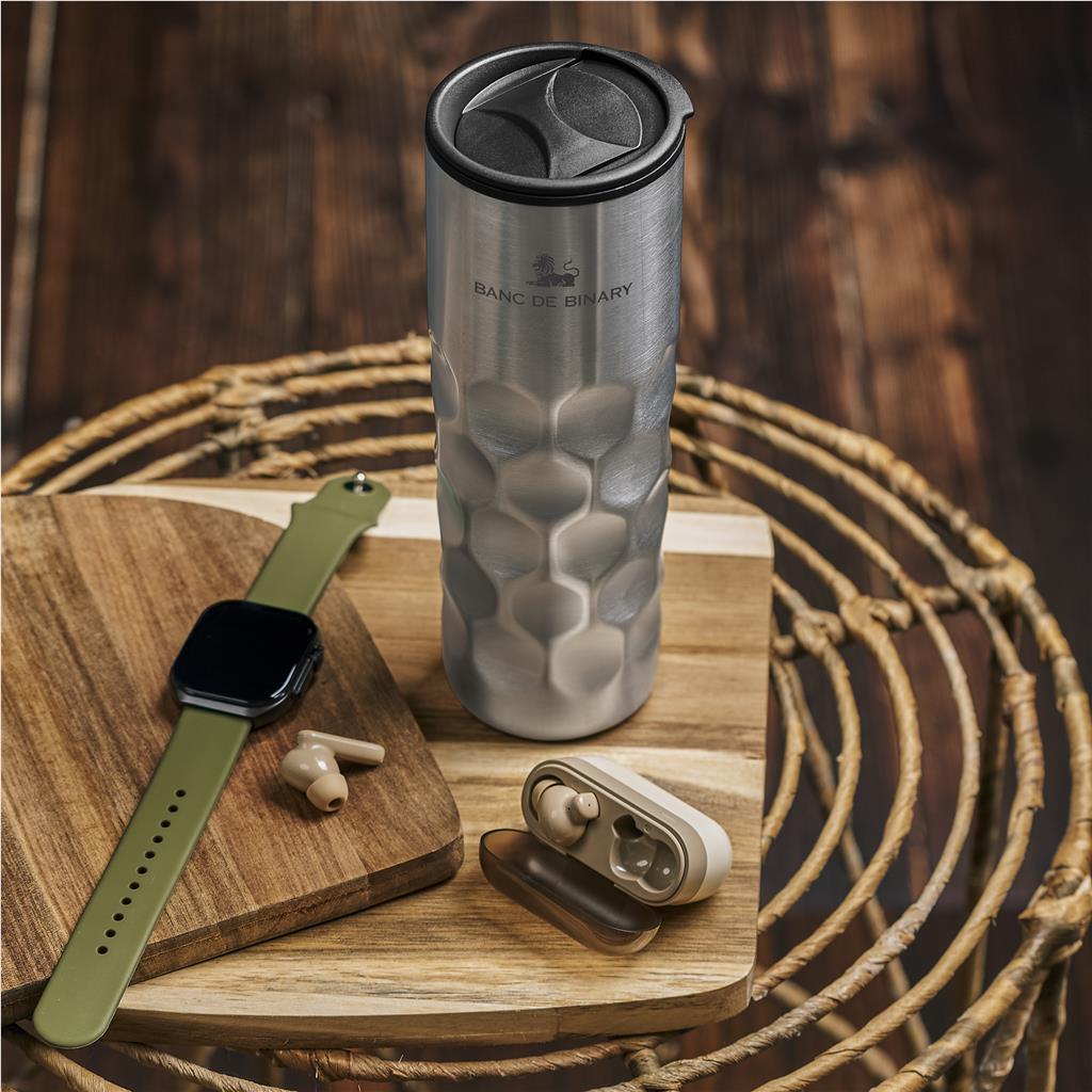 Serendipio Meteor Stainless Steel & Plastic Double-Wall Tumbler - 450ml