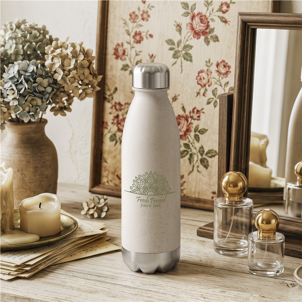 Okiyo Kimi Wheat Straw Water Bottle - 680ml