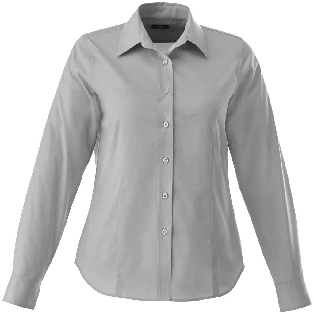 Ladies Long Sleeve Wilshire Shirt - Grey