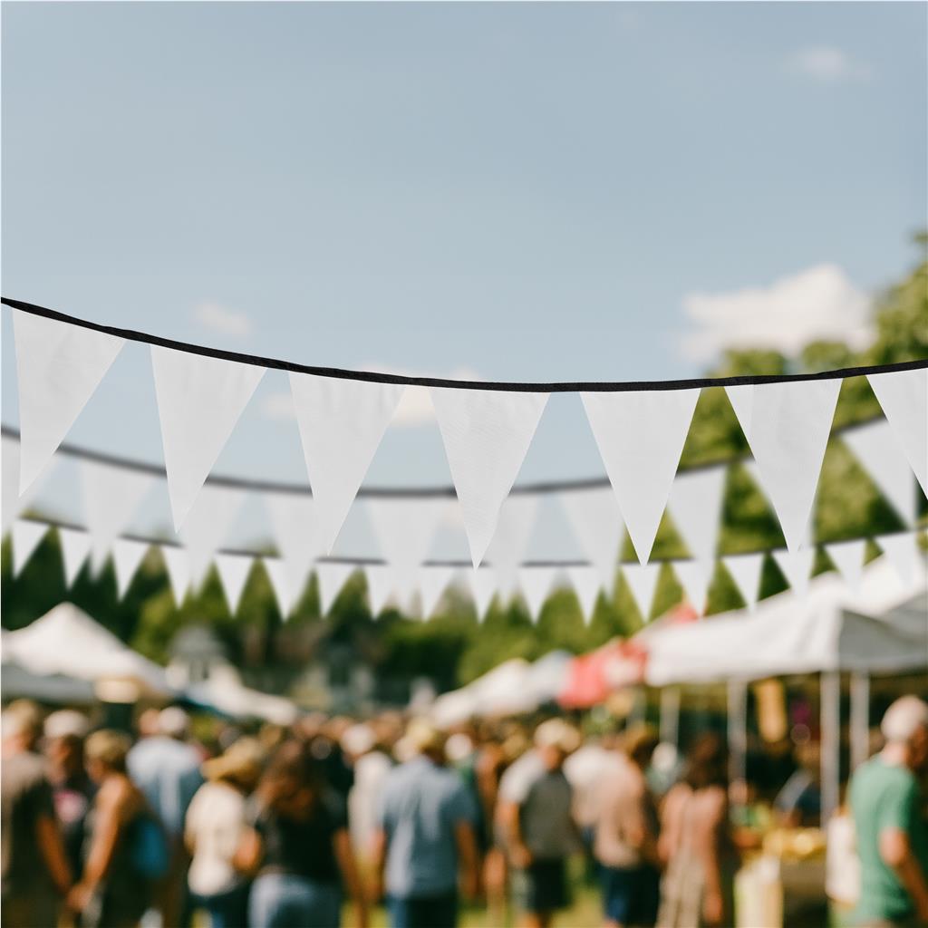 Sublimated Single-Sided Polyester Triangle Bunting 10m
