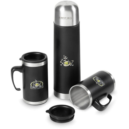 Altitude Cardinal Stainless Steel Vacuum Flask & Mug Set