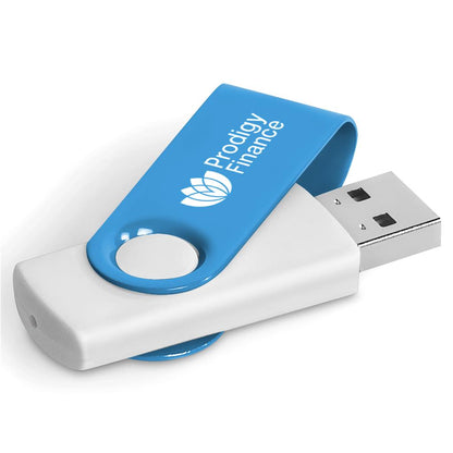 Axis Gyro White Flash Drive - 32GB