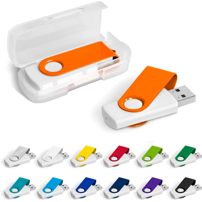 Axis Gyro White Flash Drive - 32GB