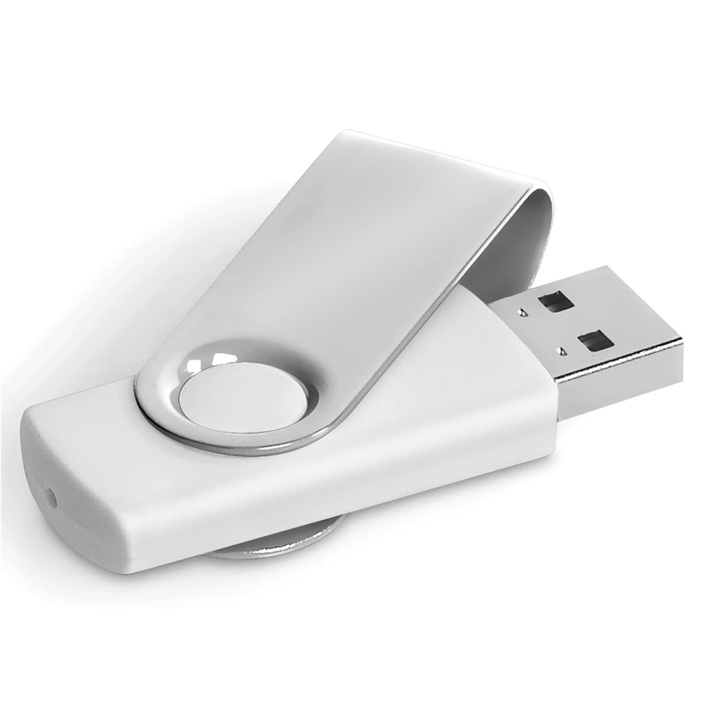 Axis Gyro White Flash Drive - 32GB