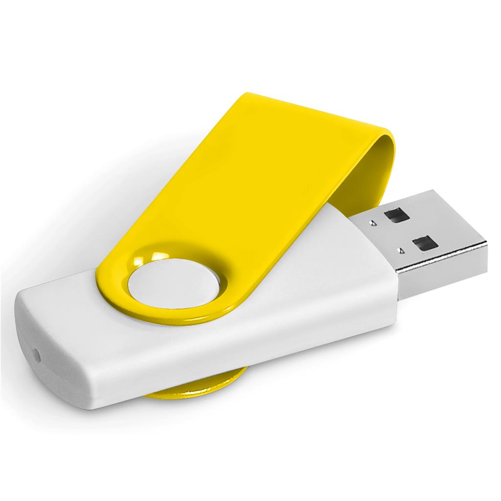 Axis Gyro White Flash Drive - 32GB