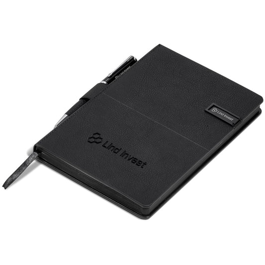Alex Varga Corinthia Flash Drive Notebook & Pen Set - 32GB