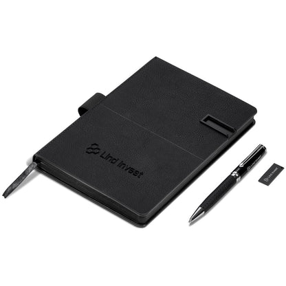 Alex Varga Corinthia Flash Drive Notebook & Pen Set - 32GB