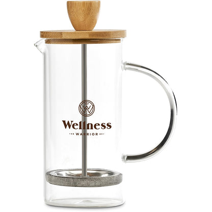 Okiyo Aibo Glass & Bamboo Coffee Set