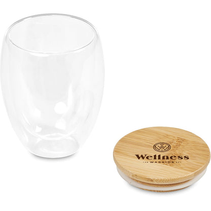 Okiyo Aibo Glass & Bamboo Coffee Set