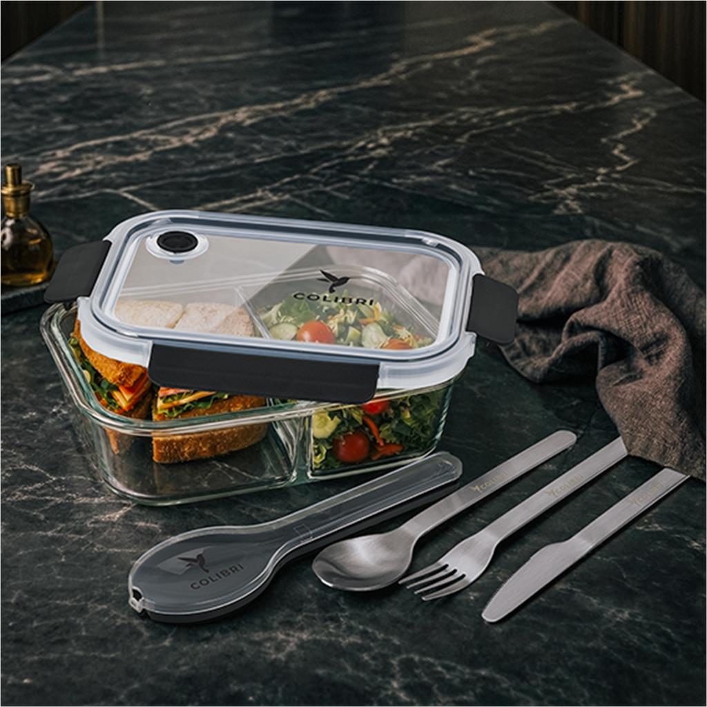 Serendipio Mealmate Lunch Box & Cutlery Set