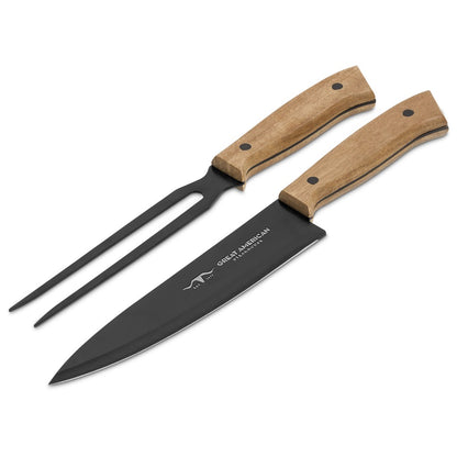 US Basic Butcher's Block Carving Set