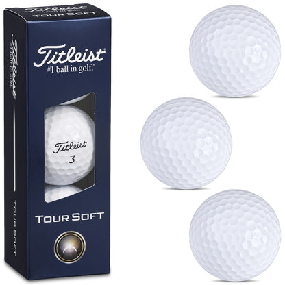 Titleist Tour Soft Golf Balls (Sleeve of 3)