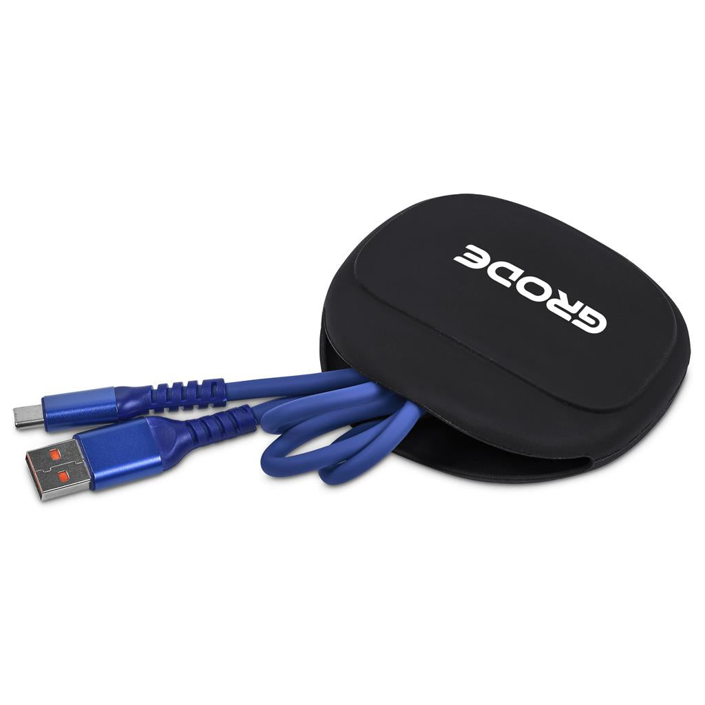 Altitude Stodle Fast Charge USB-A to Type-C Charging Cable in Pouch