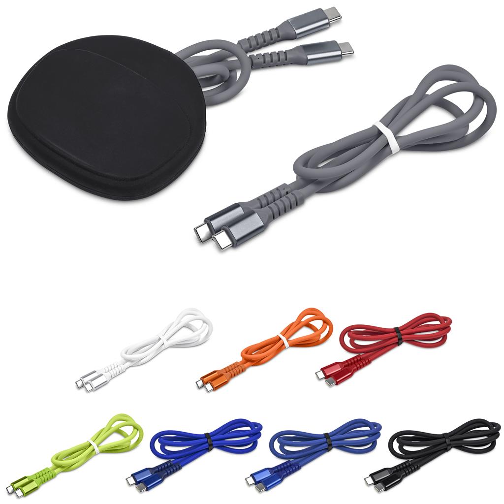Altitude Mable Fast Charge Type-C to Type-C Charging  Cable in Pouch
