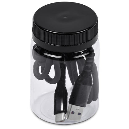 Altitude Capsit Fast Charge USB-A to Type-C Charging  Cable in Jar