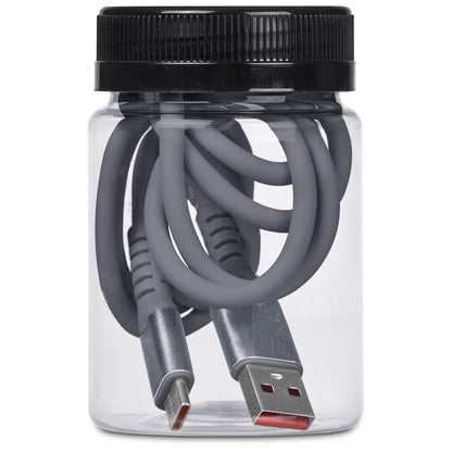 Altitude Capsit Fast Charge USB-A to Type-C Charging  Cable in Jar