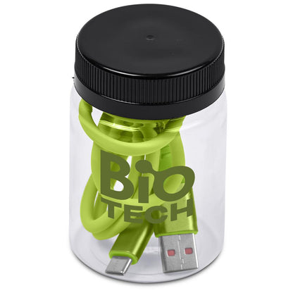 Altitude Capsit Fast Charge USB-A to Type-C Charging  Cable in Jar