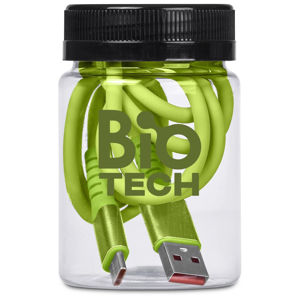 Altitude Capsit Fast Charge USB-A to Type-C Charging  Cable in Jar